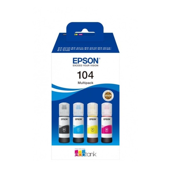 CARTUCCIA ORIGINALE 104 (C13T00P640) MULTIPACK 4 COLORI