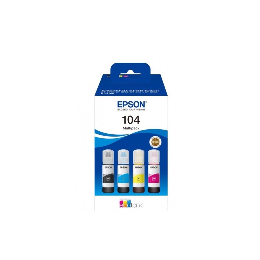 CARTUCCIA ORIGINALE 104 (C13T00P640) MULTIPACK 4 COLORI