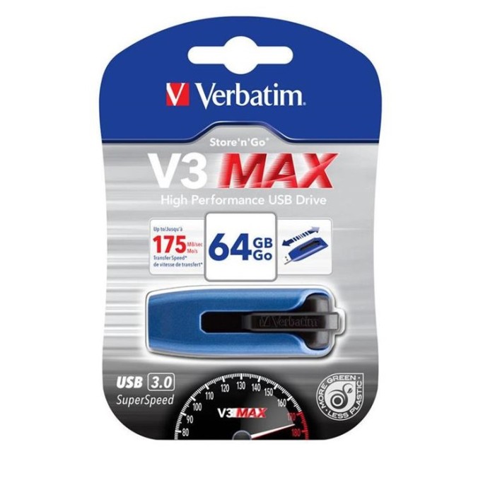 PEN DRIVE V3 MAX STORE'N'GO 64GB USB3.0 (49807) BLU