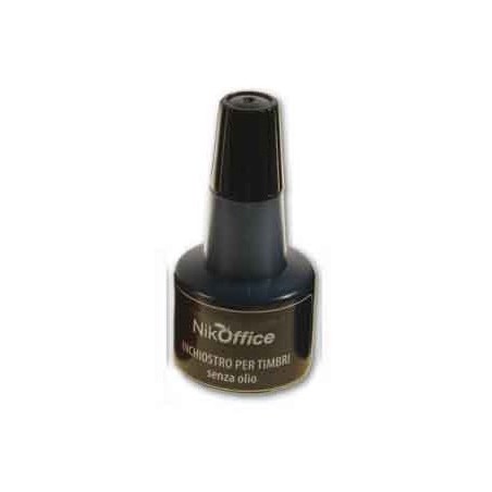 INCHIOSTRO PER TIMBRO CUSCINETTO - FLACONE 30ML. - NERO