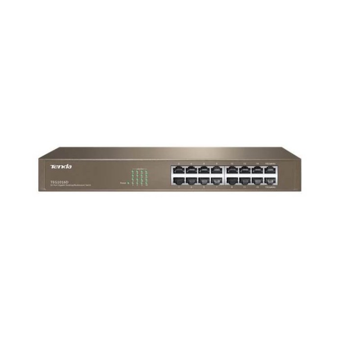 SWITCH RETE 16 PORTE TEG1016D GIGABIT ETHERNET (10/100/1000) RACK 1U