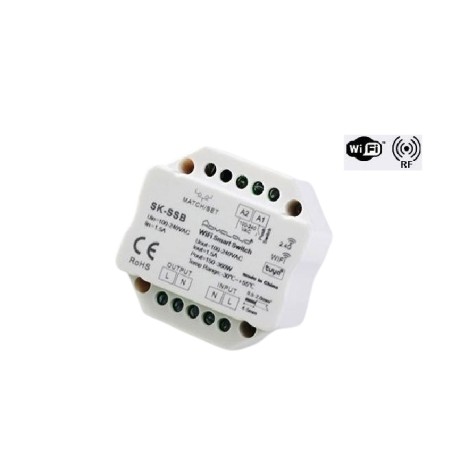 MODULO SMART PULSANTE 220V AC 1CHX1.5A WI-FI+RF 2.4G (SK-SSB)