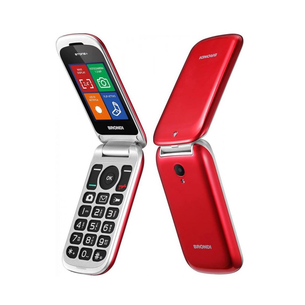 CELLULARE STONE+ DUAL SIM ROSSO