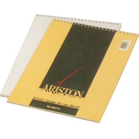 BLOCK NOTES A5 ARISTON SPIRALATO 15x21 50 FOGLI (CONF. 5 PZ)