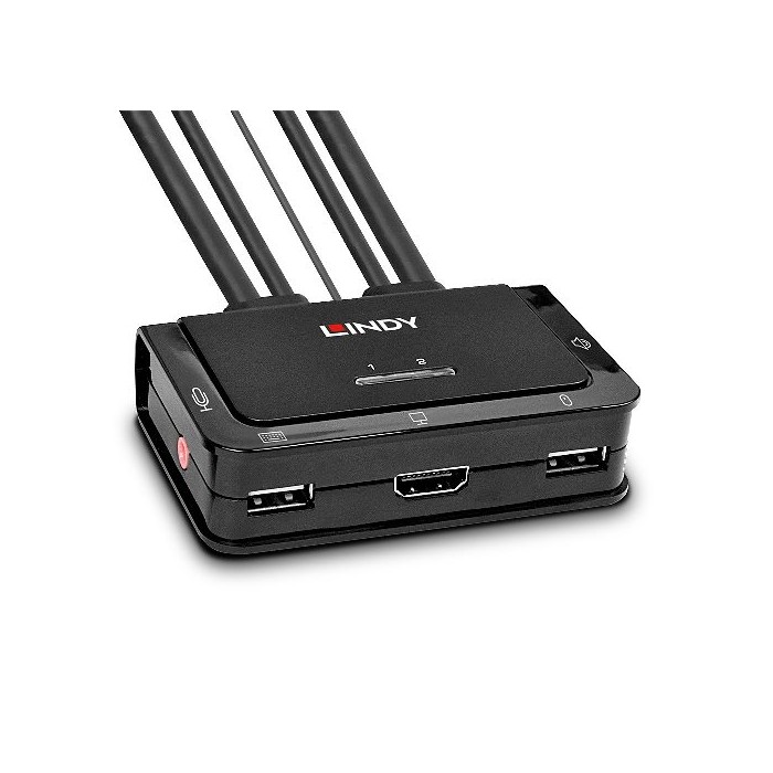 SWITCH KVM 2 PC CON PORTE 2 HDMI E USB (42340)