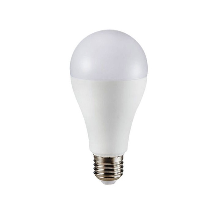 LAMPADINA A LED TERMOPLASTICO 15W E27 A65 200GR. 4000K (4454)