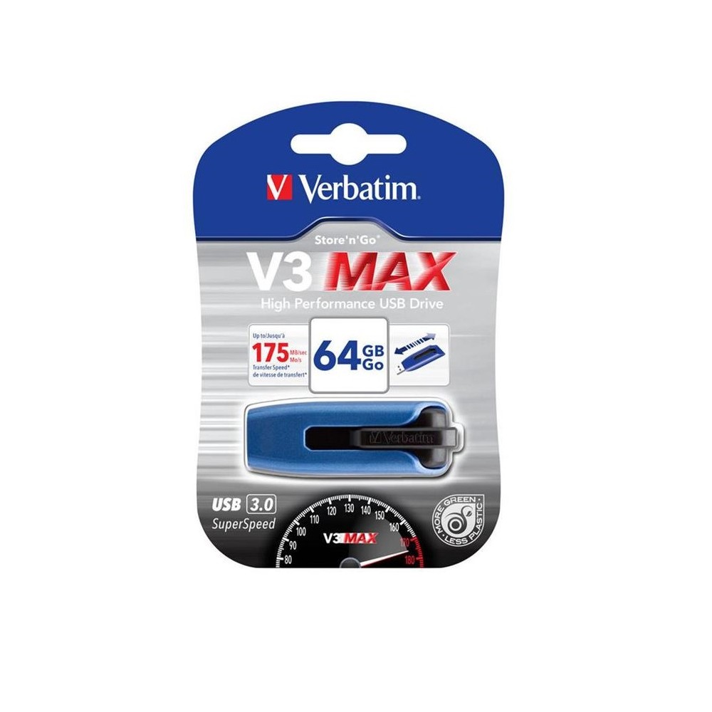 PEN DRIVE V3 MAX STORE'N'GO 64GB USB3.0 (49807) BLU