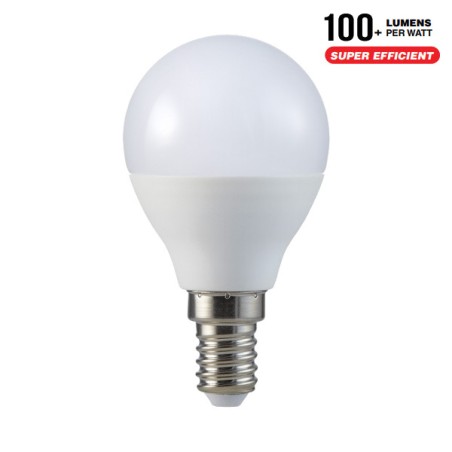 LAMPADINA A LED BULBO 4.5W E14 P45 4000K (265)