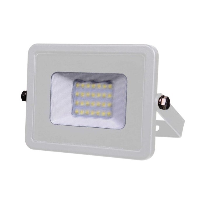 LAMPADA LED FARO 20W PROIETTORE SMD SAMSUNG CHIP CORPO BIANCO 3000K (21442)