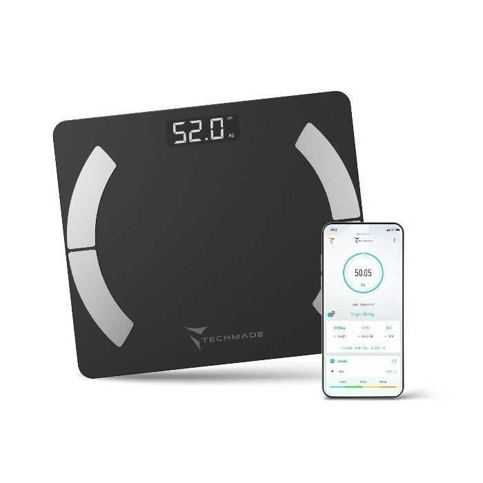 BILANCIA PESAPERSONE SMART DIGITALE ELETTRONICA - NERA (TM-SCALE-BK)