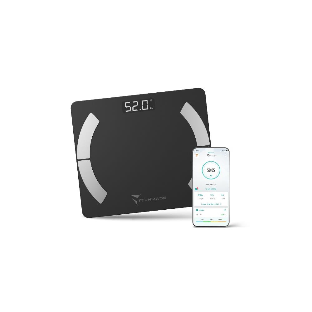 BILANCIA PESAPERSONE SMART DIGITALE ELETTRONICA - NERA (TM-SCALE-BK)