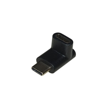 ADATTATORE USB-C 2.0 MASCHIO/FEMMINA 90 ANGOLATO ALTO/BASSO (LKADAT148)