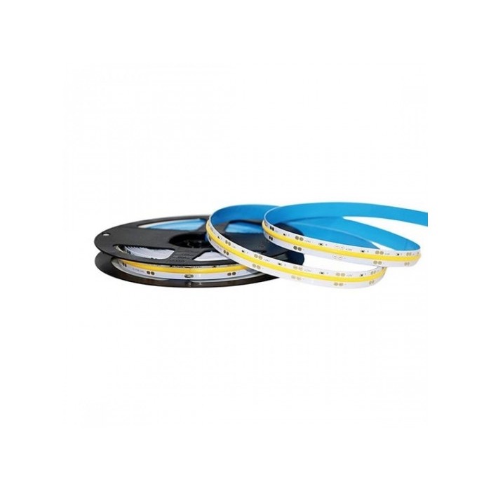 STRISCIA LED VT-421 1000LM/MT 24V COB STRIP 5MT 10W/MT BIANCO NATURALE 4000K (2668)