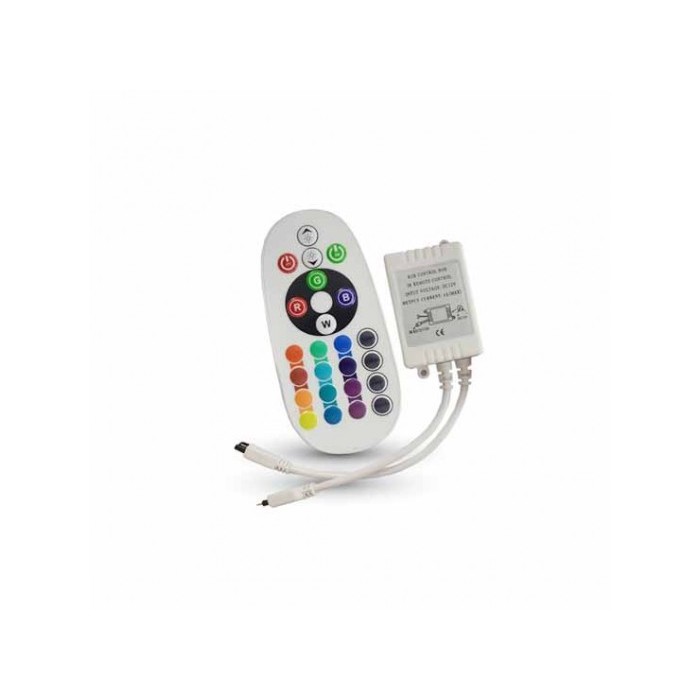 CONTROLLER INFRAROSSO IR VT-2472 PER STRISCIA LED STRIP RGB CON TELECOMANDO 24 TASTI (3625)