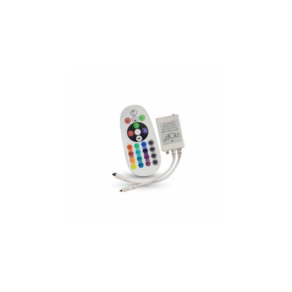 CONTROLLER INFRAROSSO IR VT-2472 PER STRISCIA LED STRIP RGB CON TELECOMANDO 24 TASTI (3625)