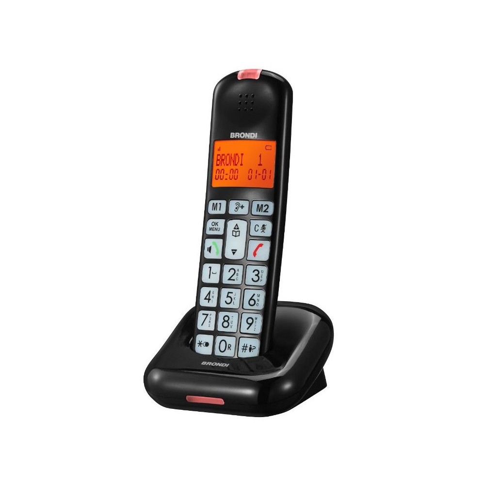 TELEFONO CORDLESS BRAVO MOON BLACK (BR-10279020) NERO