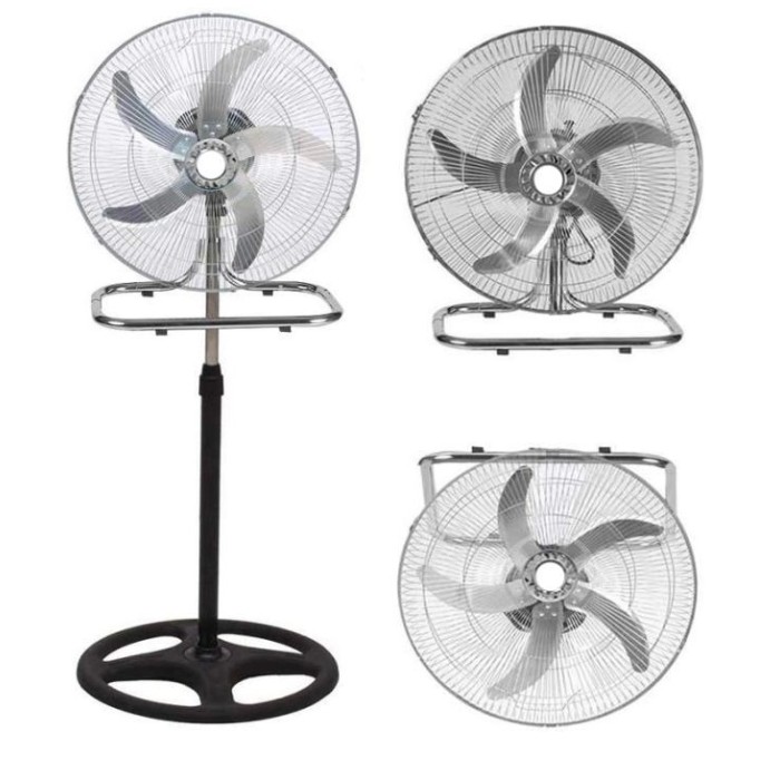 VENTILATORE 50X125 3 IN 1 - PIANTANA, A PARETE, TAVOLO - 3 VELOCITA' - 65W