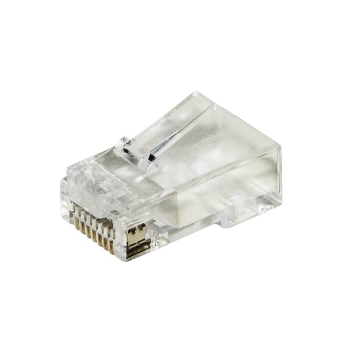 CONFEZIONE CONNETTORI PLUG RJ45 CAT.6 UTP 100PZ (LKPL8F)