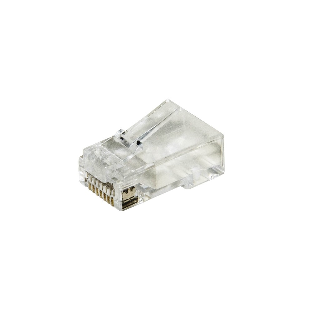 CONFEZIONE CONNETTORI PLUG RJ45 CAT.6 UTP 100PZ (LKPL8F)