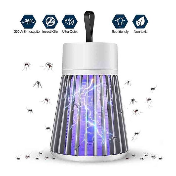 DISPOSITIVO LAMPADA ANTIZANZARE MOSQUITO KILLING LAMP YG-002 INSETTICIDA - BIANCO