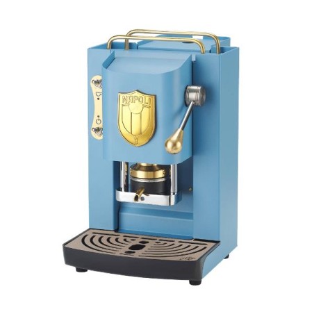 MACCHINA DA CAFFE' A CIALDE MINI DELUXE NAPOLI EDITION (AZZURRO + SCUDETTO ORO)