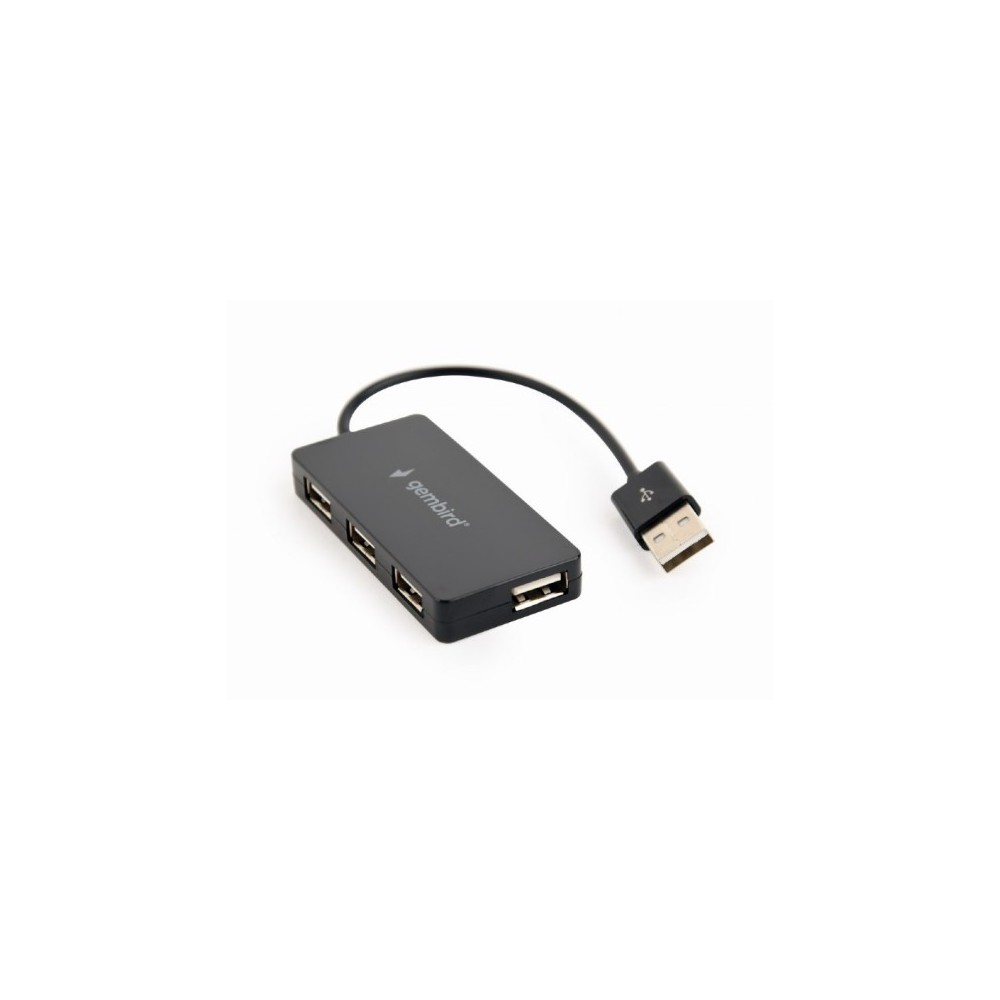 HUB 4 PORTE USB NERO (UHB-U2P4-04)