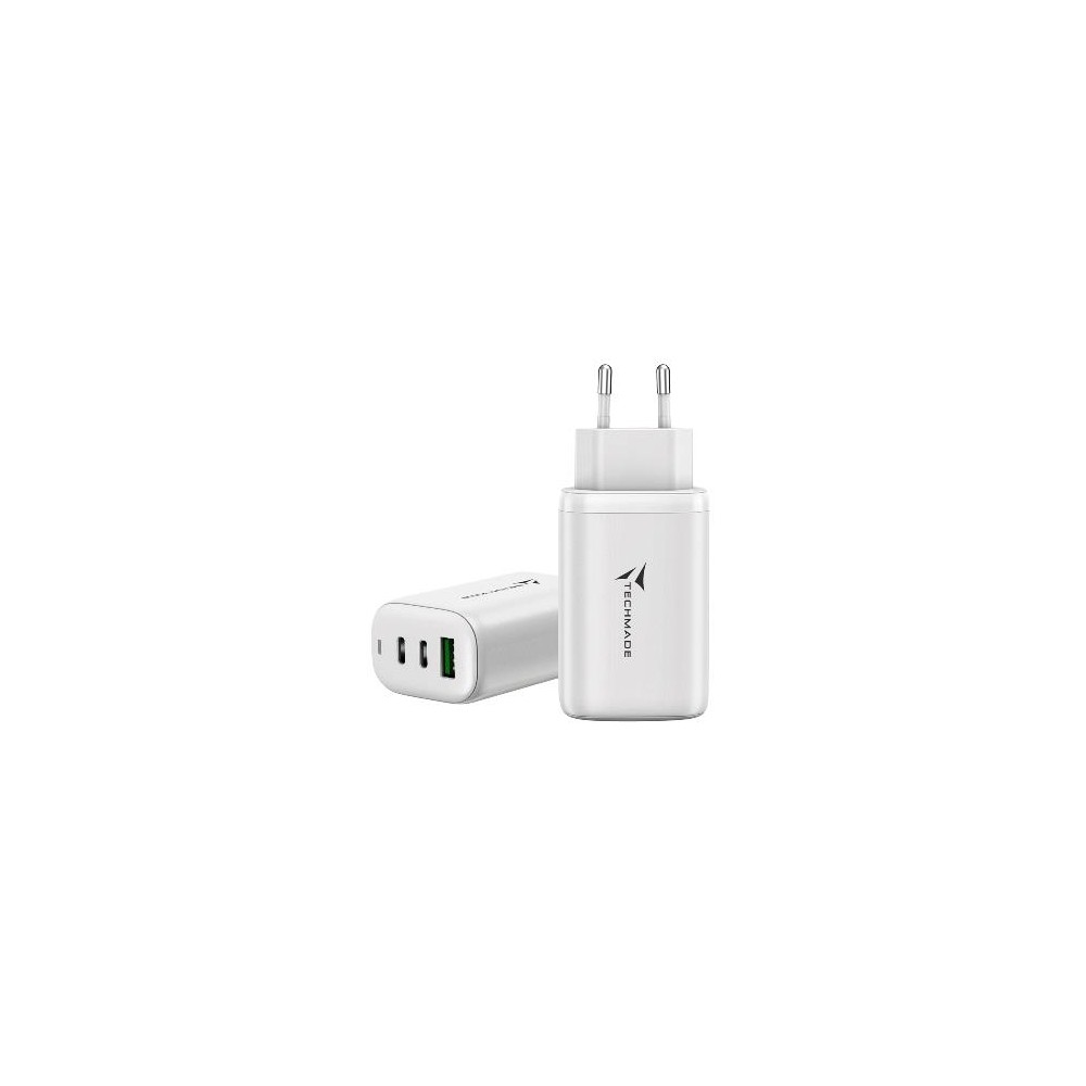 CARICABATTERIE USB-C/USB-A 65W FAST CHARGE (TM-P937-WH) BIANCO