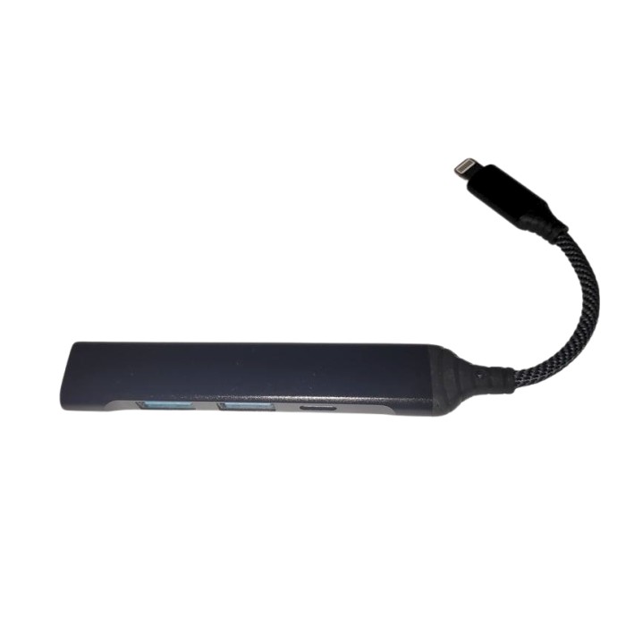 HUB 4 PORTE SLIM 3X USB3.0 + LIGHTNING (LE-121)