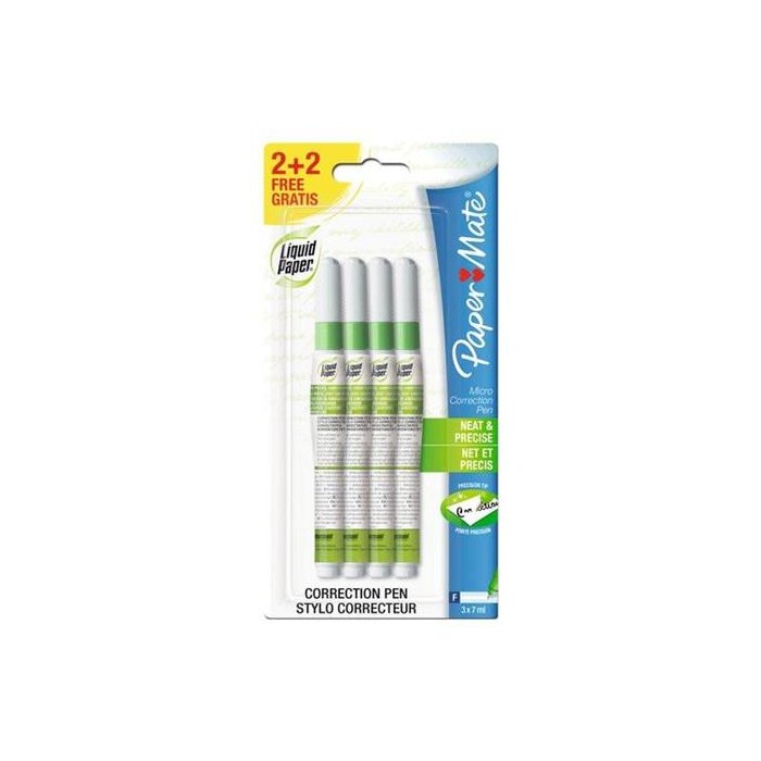 CORRETTORE A PENNA LIQUID PAPER 7ML NP10 (4 PZ)