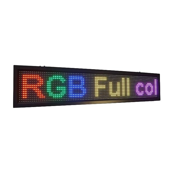 TABELLA CARTELLO LED PROGRAMMABILE RGB COLORE FULL ZONE 100X20 (X100RGB)