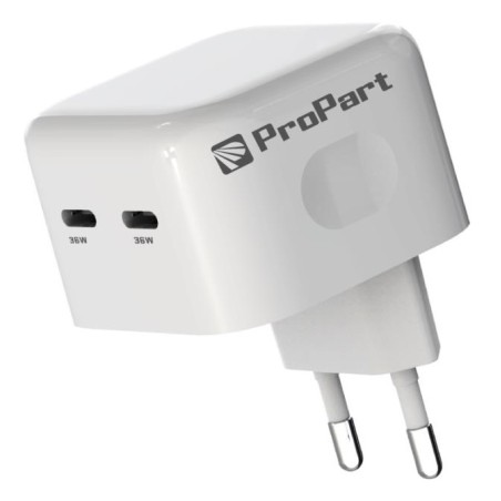 CARICABATTERIE DA PARETE 36W 2x USB TYPE-C (E685-36W)