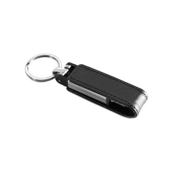 PEN DRIVE 8GB BULK SIMILPELLE NERA - IDEALE PER SERIGRAFIA - USB-A