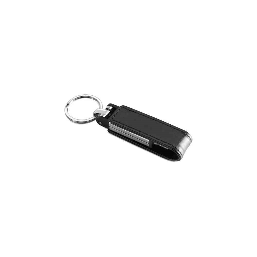 PEN DRIVE 8GB BULK SIMILPELLE NERA - IDEALE PER SERIGRAFIA - USB-A