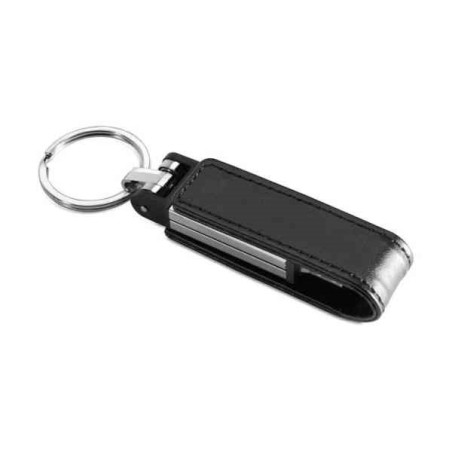 PEN DRIVE 8GB BULK SIMILPELLE NERA - IDEALE PER SERIGRAFIA - USB-A