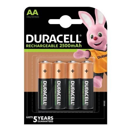 BATTERIE RICARICABILI STILO AA 2500MAH CONF. 4PZ