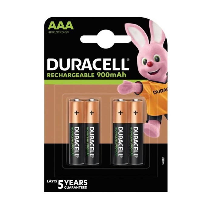 BATTERIE RICARICABILI MINISTILO AAA 900MAH CONF. 4PZ