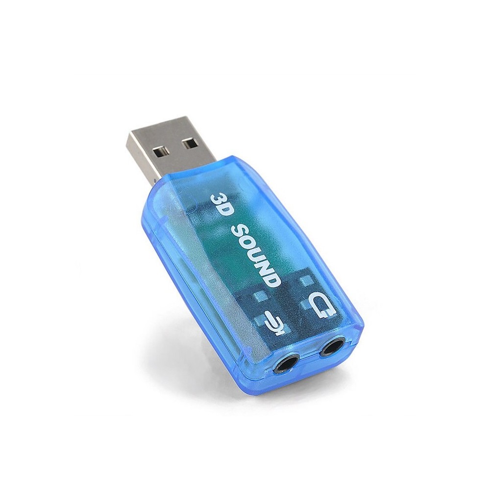 SCHEDA AUDIO ESTERNA USB CON SUONO 3D (CA 8211USB)