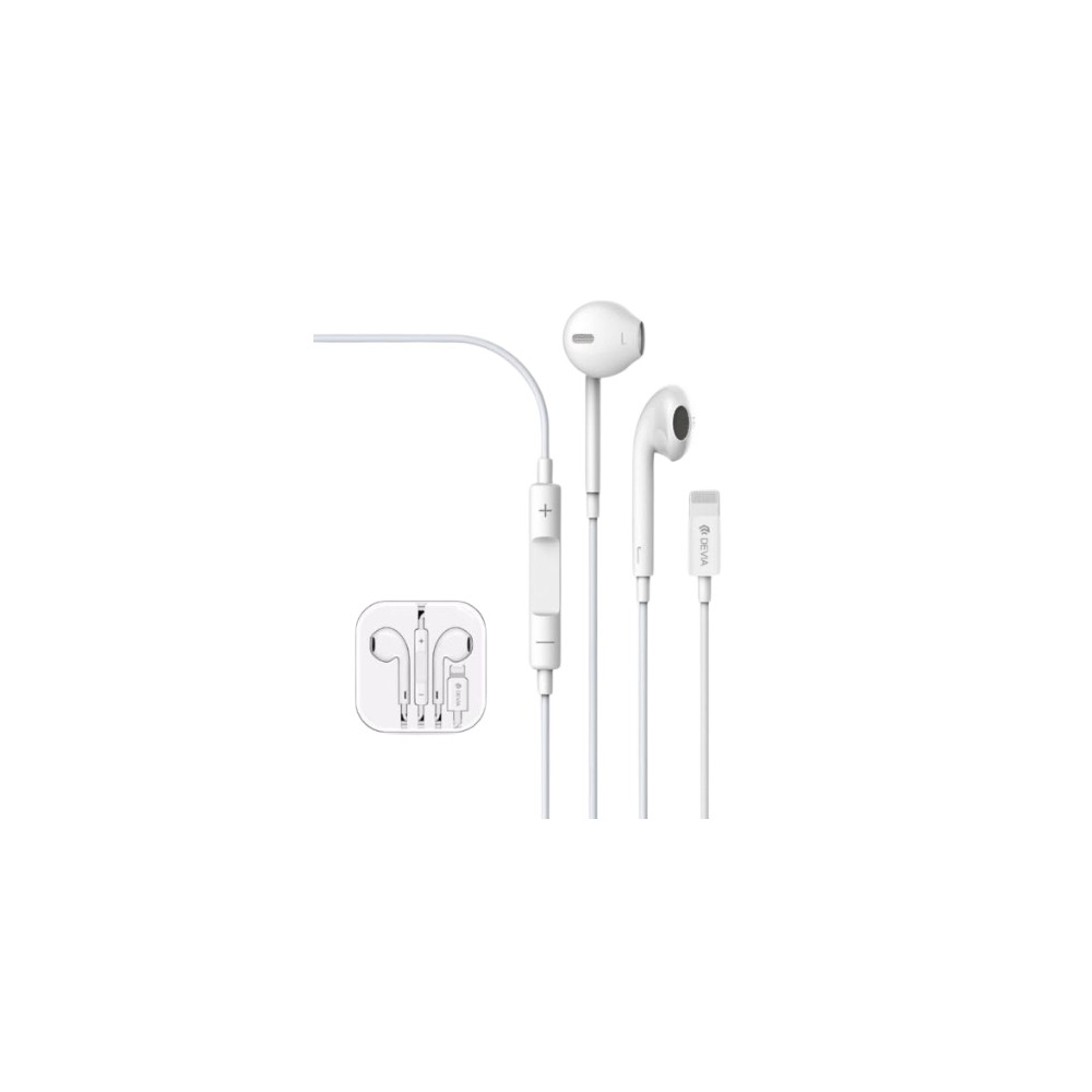 AURICOLARI DEELAP864W PER IPHONE LIGHTNING BIANCO