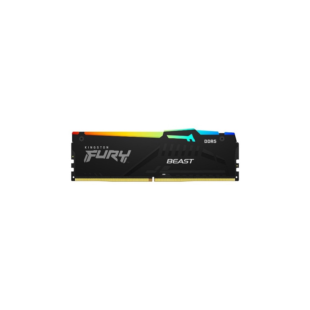 MEMORIA DDR5 16 GB FURY BEAST RGB PC5200 MHZ (1X16) (KF552C40BBA-16)