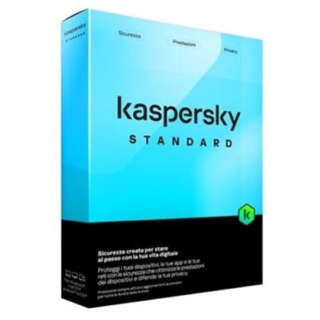 SOFTWARE STANDARD SICUREZZA ANTIVIRUS FIREWALL FULL 1 LICENZA 1 ANNO 5 DISPOSITIVI (KL1041T5EFS-SLIM)