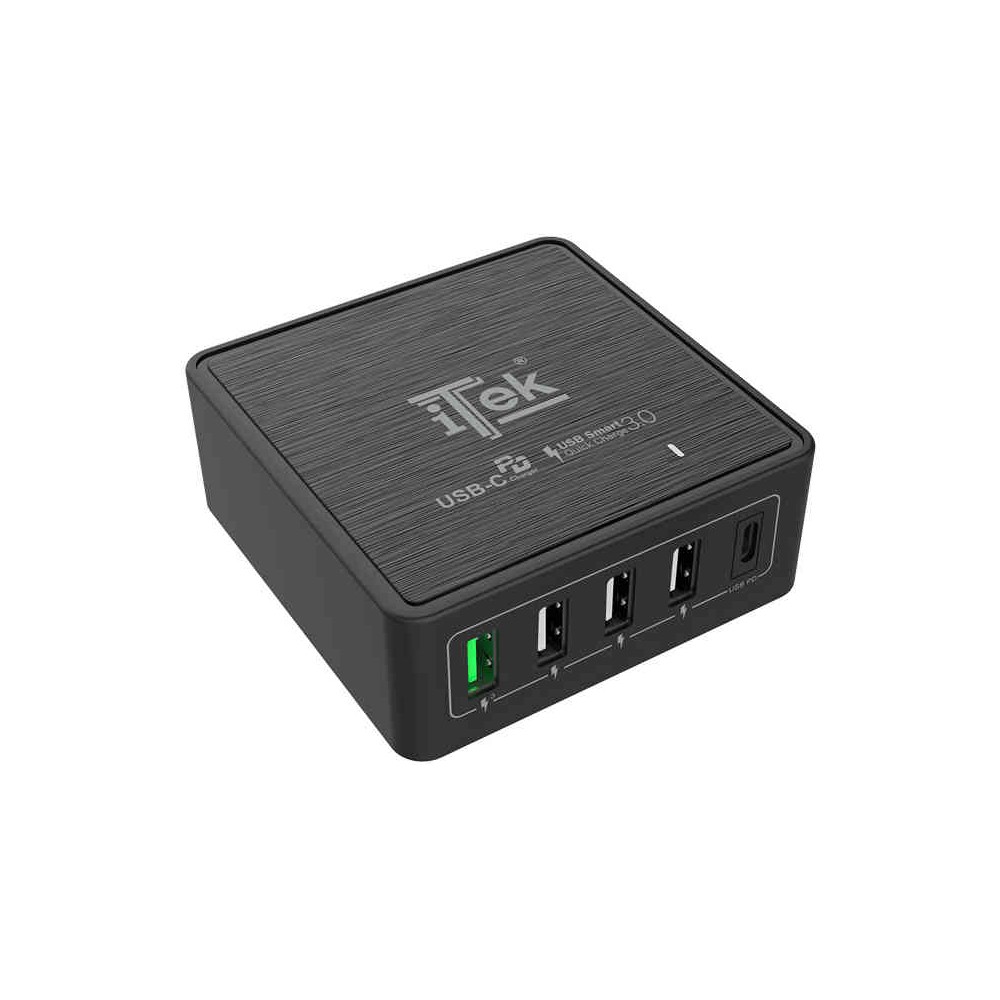 CARICABATTERIE DA TAVOLO CON 5 PORTE USB - 60W (ITSCT4UC60)