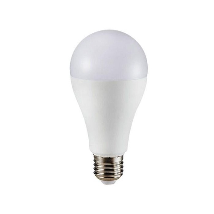 LAMPADINA A LED TERMOPLASTICO 17W E27 A65 200GR. IP20 2700K BIANCO CALDO (214456)