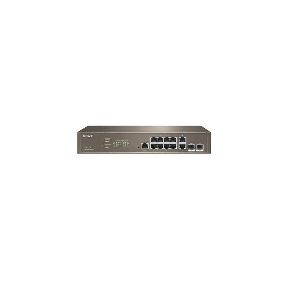 SWITCH RETE 10 PORTE TEG5312F GESTITO L3 GIGABIT ETHERNET (10/100/1000) E 2 PORTE SFP BASE-X 1000 MBPS