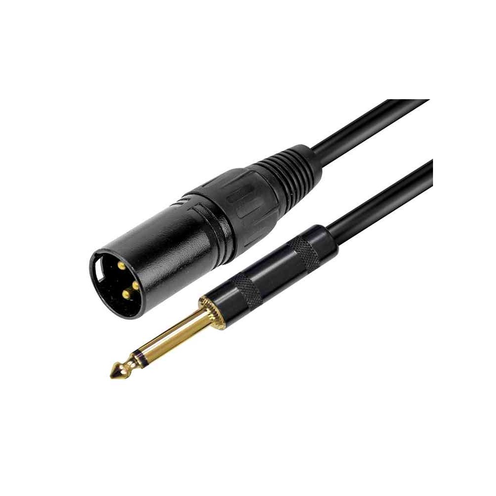 CAVO AUDIO XLR M - JACK 6.3MM - 5MT (RDM C185)