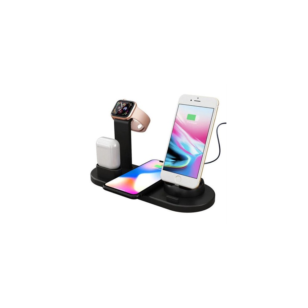 BASE STATION RICARICA SMARTPHONE WIRELESS CHARGING STAND NERO (Q-L023)