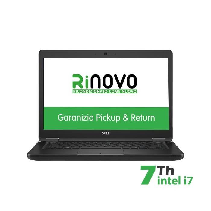 NOTEBOOK DELL LATITUDE E5480 INTEL CORE I7-7 GEN. 14" 8GB 240GB SSD WINDOWS 10 PRO - RICONDIZIONATO - GAR. 12 MESI (RN42622001)-