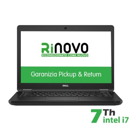 NOTEBOOK DELL LATITUDE E5480 INTEL CORE I7-7 GEN. 14" 8GB 240GB SSD WINDOWS 10 PRO - RICONDIZIONATO - GAR. 12 MESI (RN42622001)-