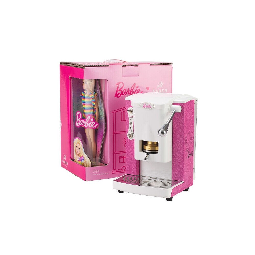 MACCHINA DA CAFFE' A CIALDE PICCOLA SLOT BARBIE EDITION PATTERN PINK ROSA (BRB03)