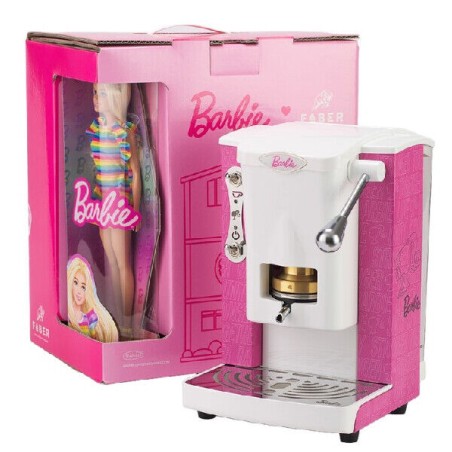 MACCHINA DA CAFFE' A CIALDE PICCOLA SLOT BARBIE EDITION PATTERN PINK ROSA (BRB03)