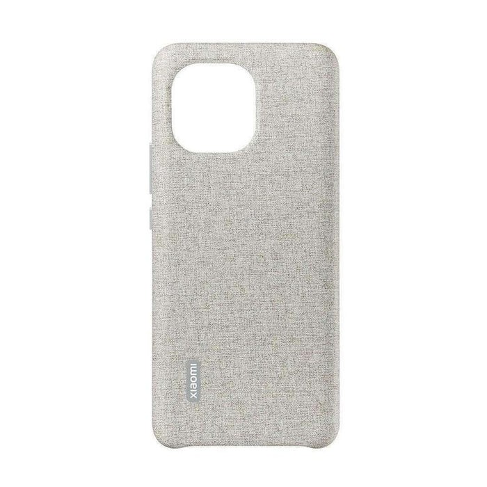 CUSTODIA PER SMARTPHONE XIAOMI MI 11 CLOTH GRAY VEGAN LEATHER CASE GRIGIO (BHR4982GL)